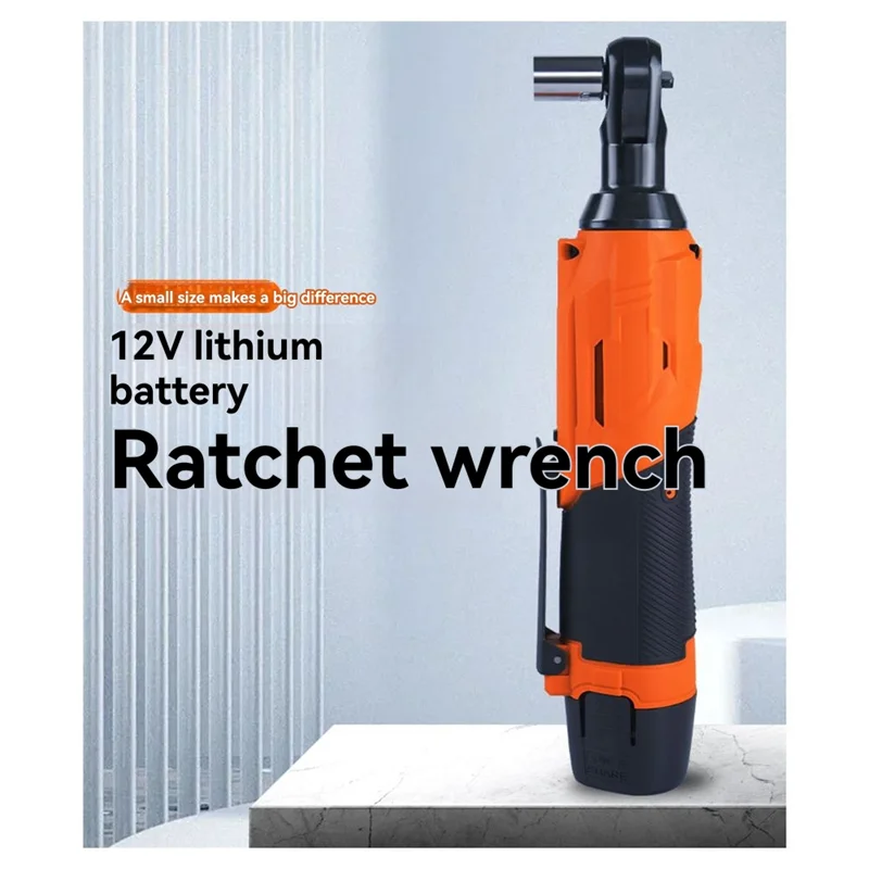 

ABKS-200Nm High-Torque 90° Cordless Ratchet Wrench Set 3/8'' Angle Wrench With 12V Batteries EU Plug