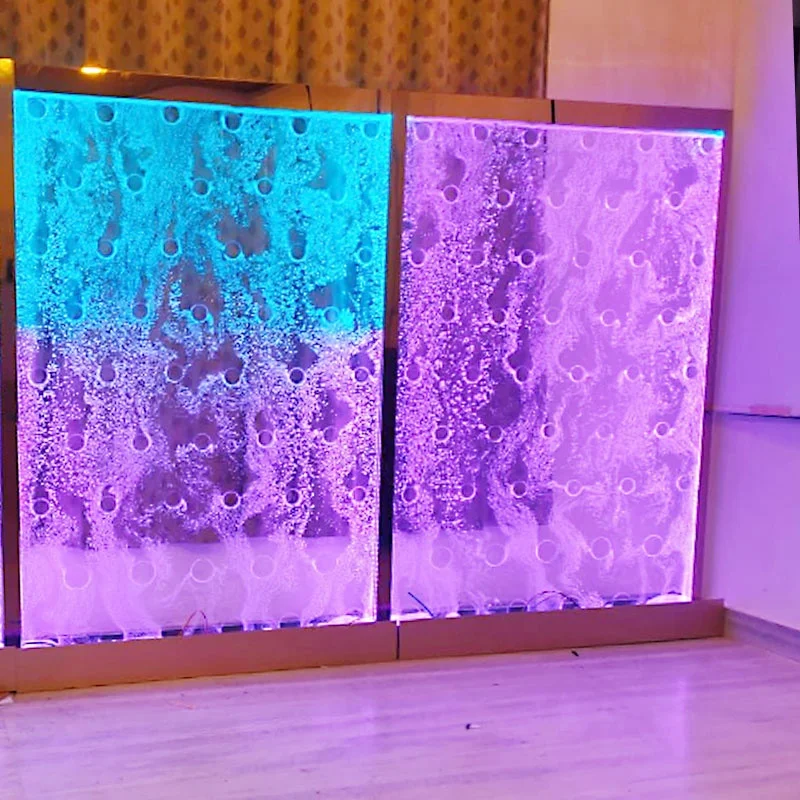 custom.Hot Selling Glowing Marine Aquarium Acrylic Water Home and Hotel Decoration Foam Wall Panel