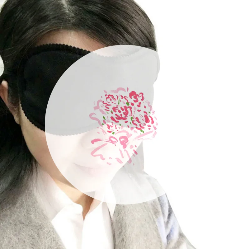 1PCS Black Sleep Eye Mask Filled Sunshade Travel Sleep Relaxation Aid Blinds Eyes