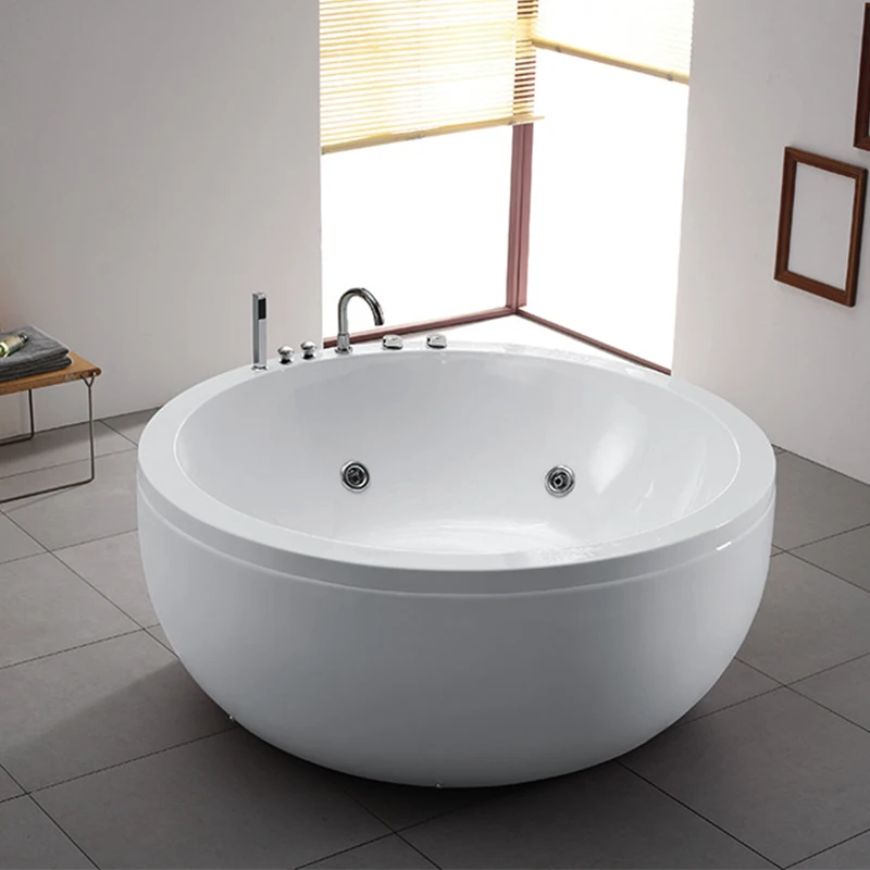 

STLFCircular Bathtub Hotel Homestay Adult HouseholdsDouble JapaneseMassage with a Constant Temperature of1.8Meters Large Bathtub