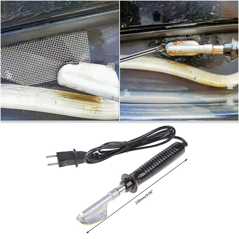 Car Bumper Repair Electric Soldering Iron Thermal Stapler Leather Ironing Tool Smoothing Tool With PP Glue Stick EU Plug