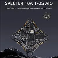 HGLRC SPECTER 10A 1-2S AIO F411 Flight Controller BLHELIS 10A 5.8G 400mW VTX SPI ELRS 2.4G RX