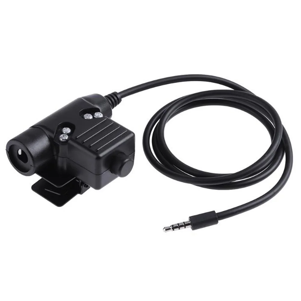 1pc U94 Push To Talk PTT Adapter For BaoFeng UV-5R For Kenwood Walkie Talkie For Z -Tactical Hunting Tactical Headsets Accessory