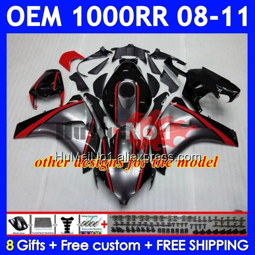 OEM Injection For HONDA CBR1000 CBR 1000 RR Blue white CC 61No.54 CBR 1000RR 2008 2009 2010 2011 CBR1000RR 08 09 10 11 Fairing