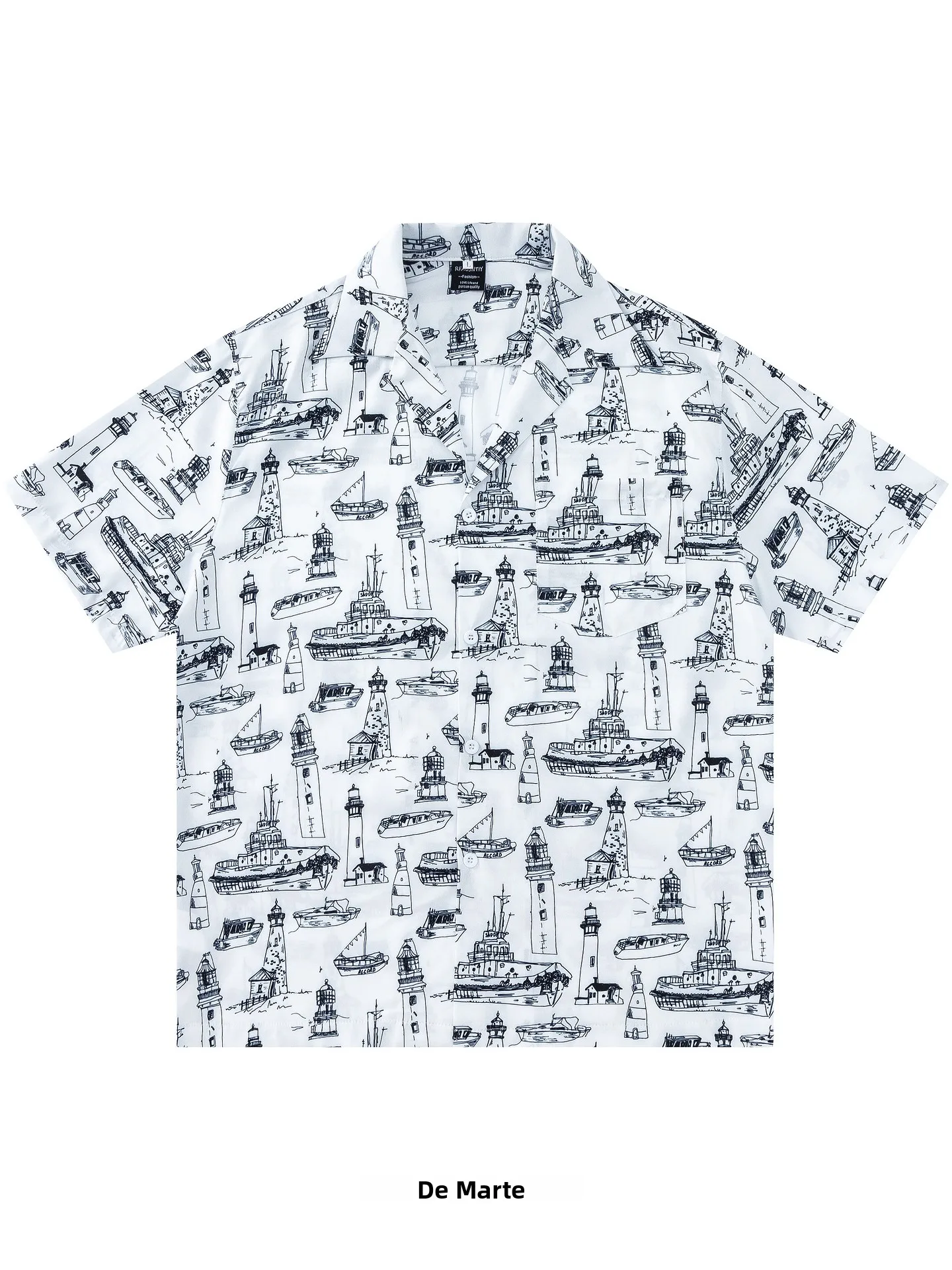 chemise-ample-a-manches-courtes-lighthouse-line-draft-collection-ete-2026-origine-chinoise-vetement-decontracte-et-tendance