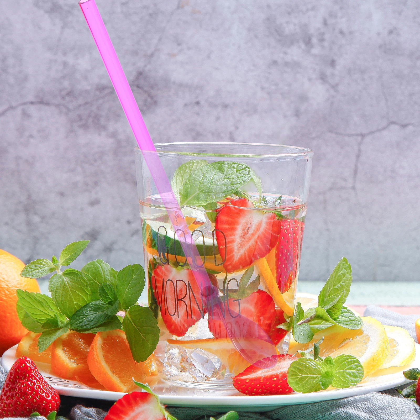 

6Pcs Straw Spoon Multifunction Plastic Drinking Stirring Tool for Party Wedding Tea Time Kitchen Use Stir Spoon