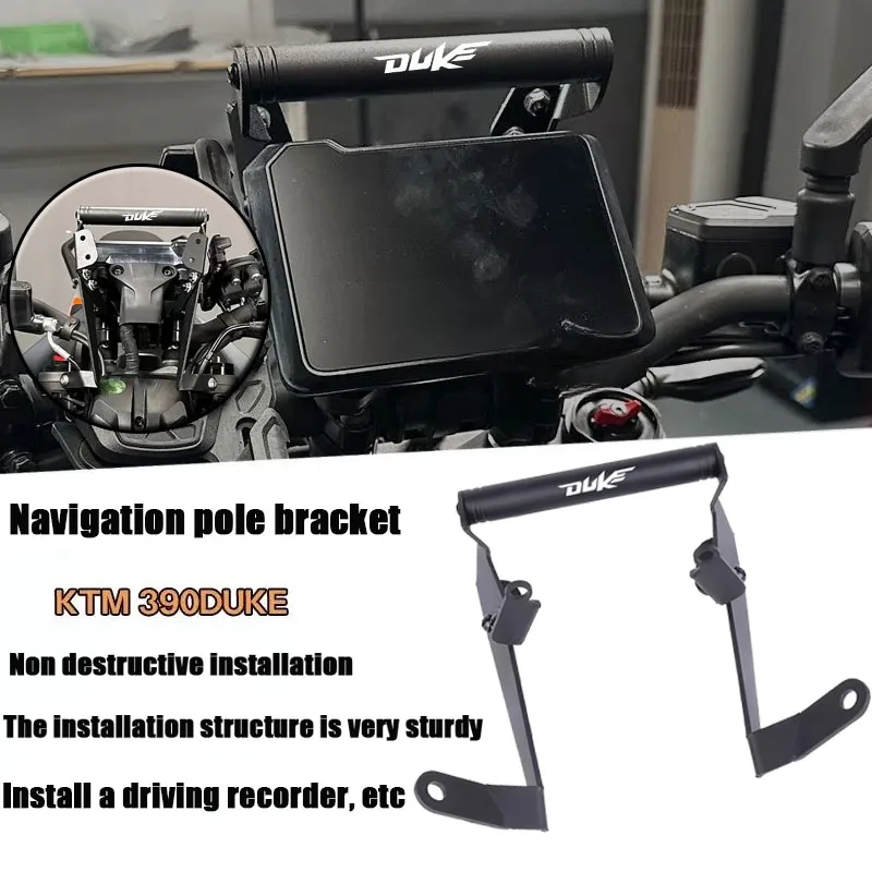 

Fit For 390 Duke 125 Duke 2024 2025 GPS Navigation 22mm Extension Bar Bracket Phone Holder for 390duke 125duke Dash Stabilizer