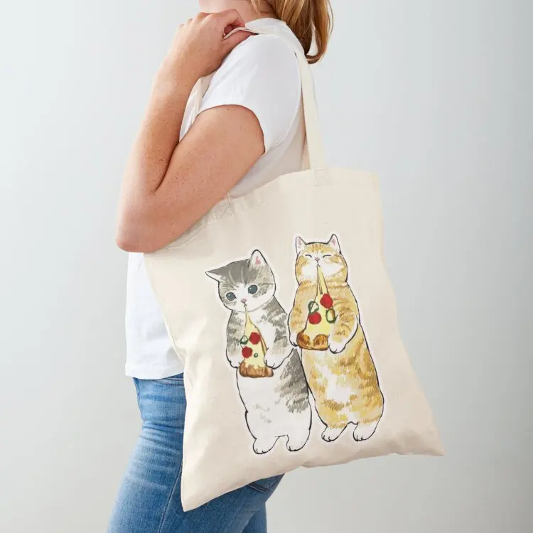 Pizza Cats Tote Bag Canvas bag Lady bag cute tote custom canvas