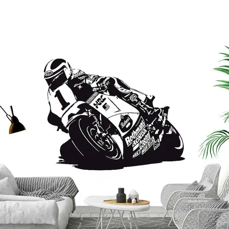 Moto GP Motorcycle Racing Sticker Vehicle Decal Posters Vinyl Wall Pegatina Decor Mural Sticker Autobike Racing Decals