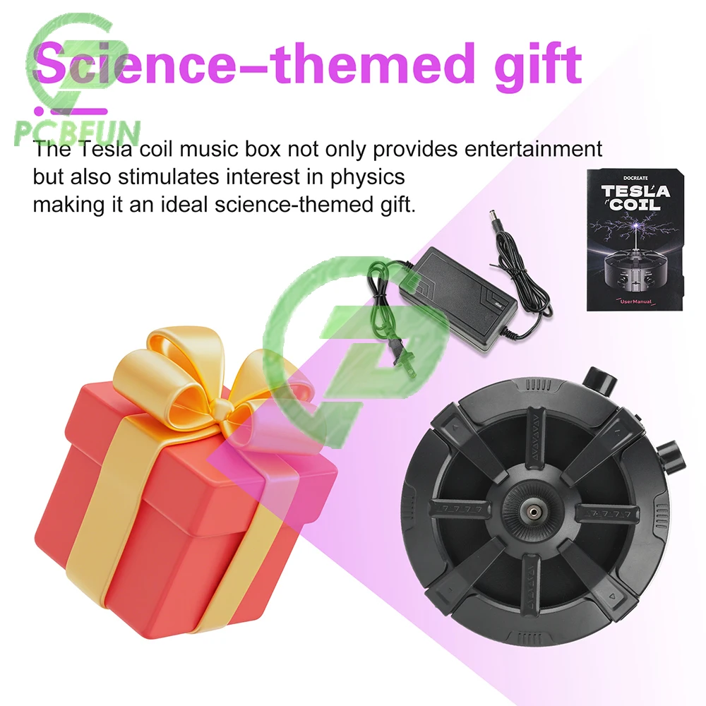 

AC220~110V Tesla Coil Lightning Bluetooth Music Box Arc Generator Artificial Lightning Teaching Experimental Model