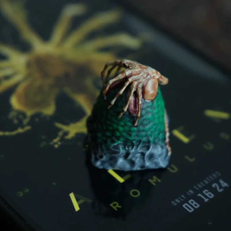 Resin Personalize Keycaps Custom Alien Egg Facehugger Original Design Artisan Point Key Cap Cute Cartoon Anime MX Switch Keycap