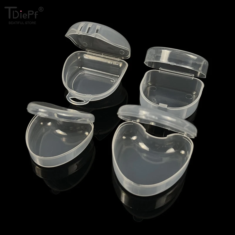 1PC Dental Retainer Orthodontic Mouth Guard Container Plastic Oral Hygiene Supplies Tray Dental Appliance Case Protecting Braces