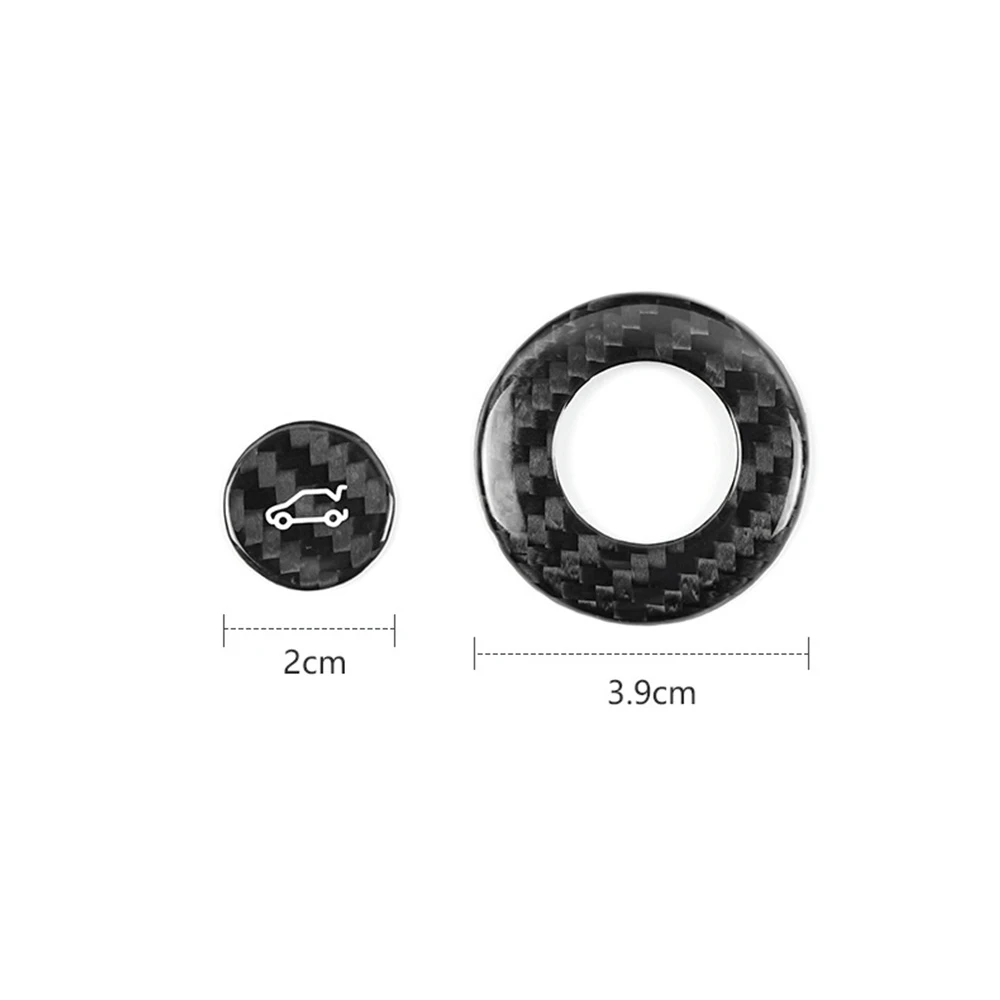 

Real Carbon Fiber For Chevrolet Camaro 2016-2023 Rear Tailgate Trunk Switch Button Cover Trim Accessories