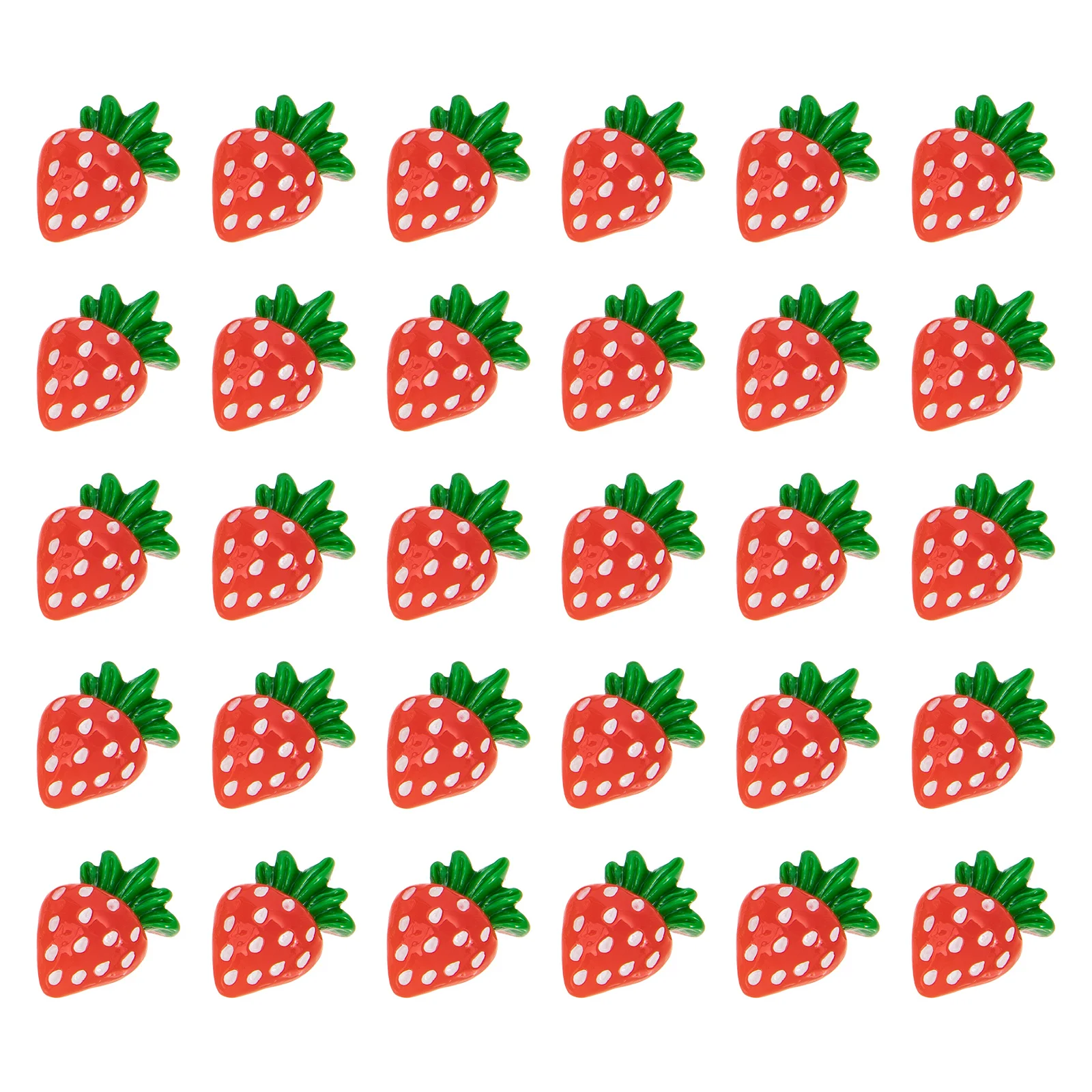 

30pcs Nail Charm Strawberry Fruits Mini Jewels Accessories for Nails Decoration Stone Gifts Birthday Party Engagement Dance