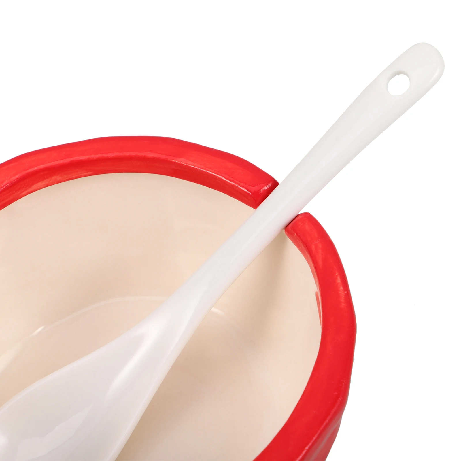 Set of Ceramic Spice Jars with Lids Kitchen Condiment Pots for Home Restaurant Use Small Spice Containers with Spoons