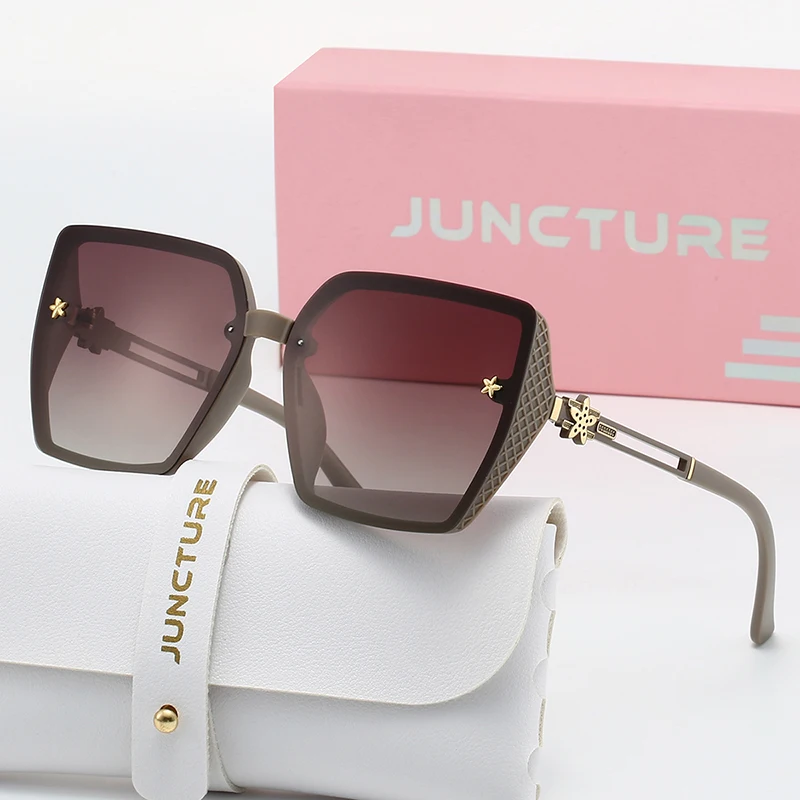 JUNCTURE Polarized Women Sunglasses Fashion Square Sun Glasses Gradient Lady Glasses Party Holiday Gifts Sunglasses for Women