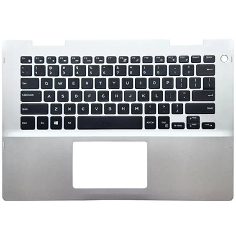 Original New US Keyboard For DELL Inspiron 14 5481 5482 2-in-1 Laptop Palmrest Upper Top Cover Keyboard Replacement 041KVJ