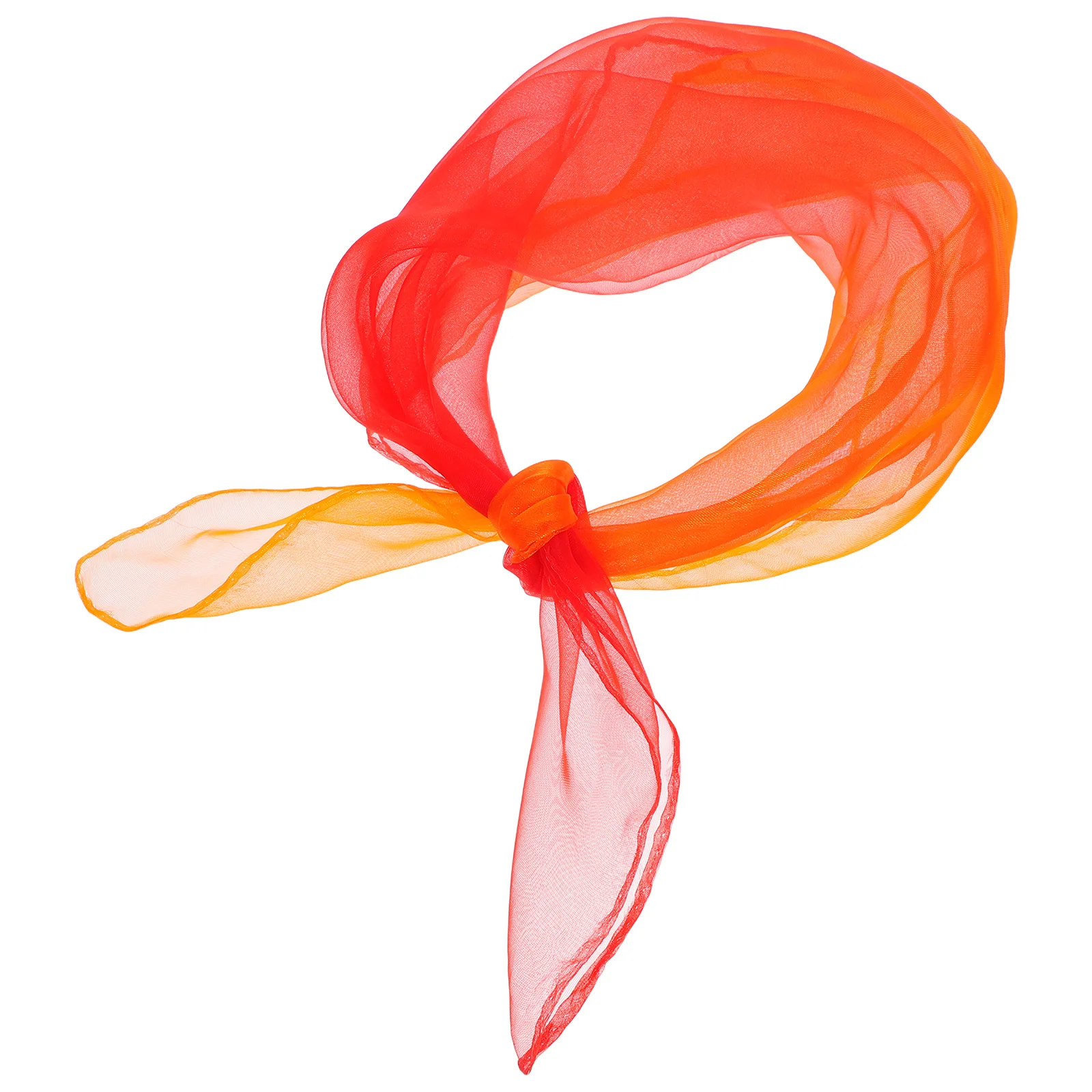 

Gradient Color Silk Scarf 24x24in Soft Comfortable Portable Lightweight Travel Dance Accessories Props