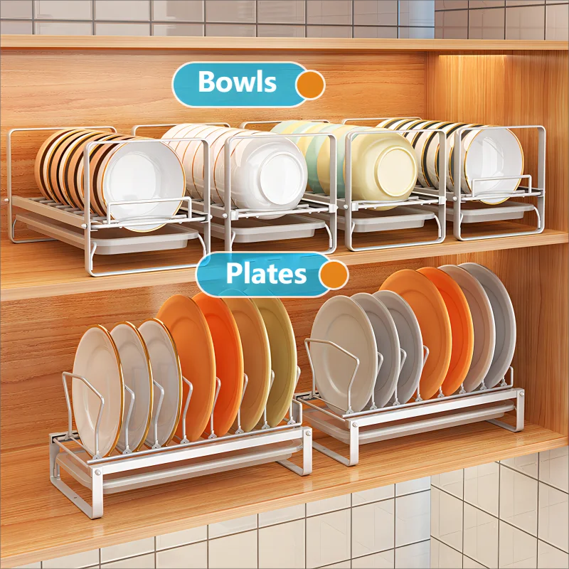 צלחת ניקוז מנה stackable מגירה stackable צלחות מארגן מתלה משטחי ניקוז ארונות מדף לכיור כלובים מדף