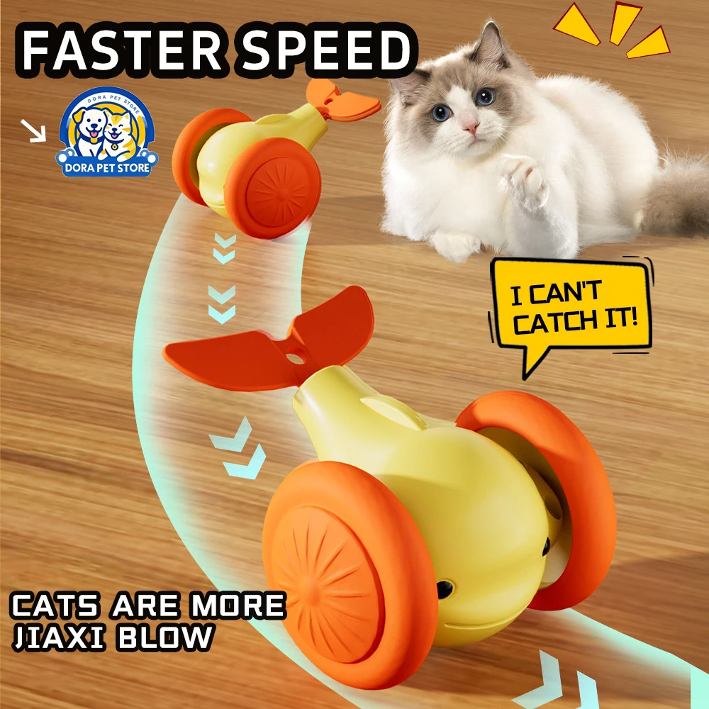 

Cat electric toy, intelligent electric cat teasing, self soothing, automatic sound avoidance, ball teasing, cat teasing toy, lit