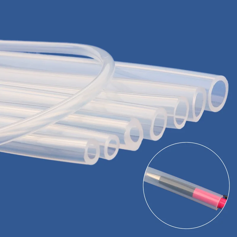 High Quality Food Grade Clear Translucent Silicone Tube Beer Pipe Flexible Hose Soft Safe Rubber Flexible Tube