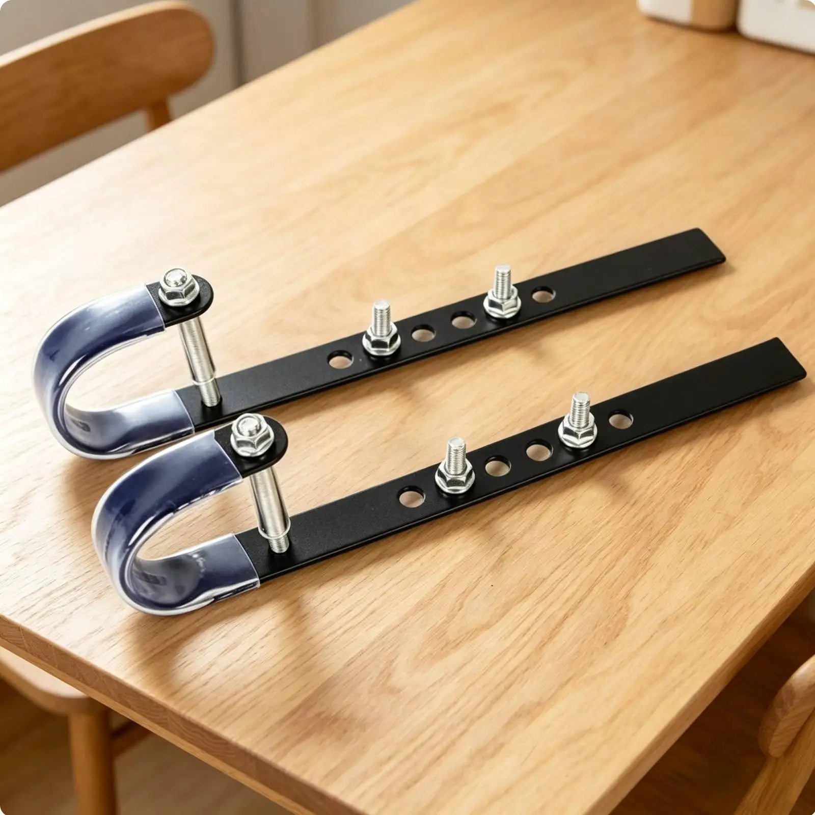 Universal Fit Bicycle Basket Iron Hanger Set Multi Hole Adjustable Front Carrier for City Riding