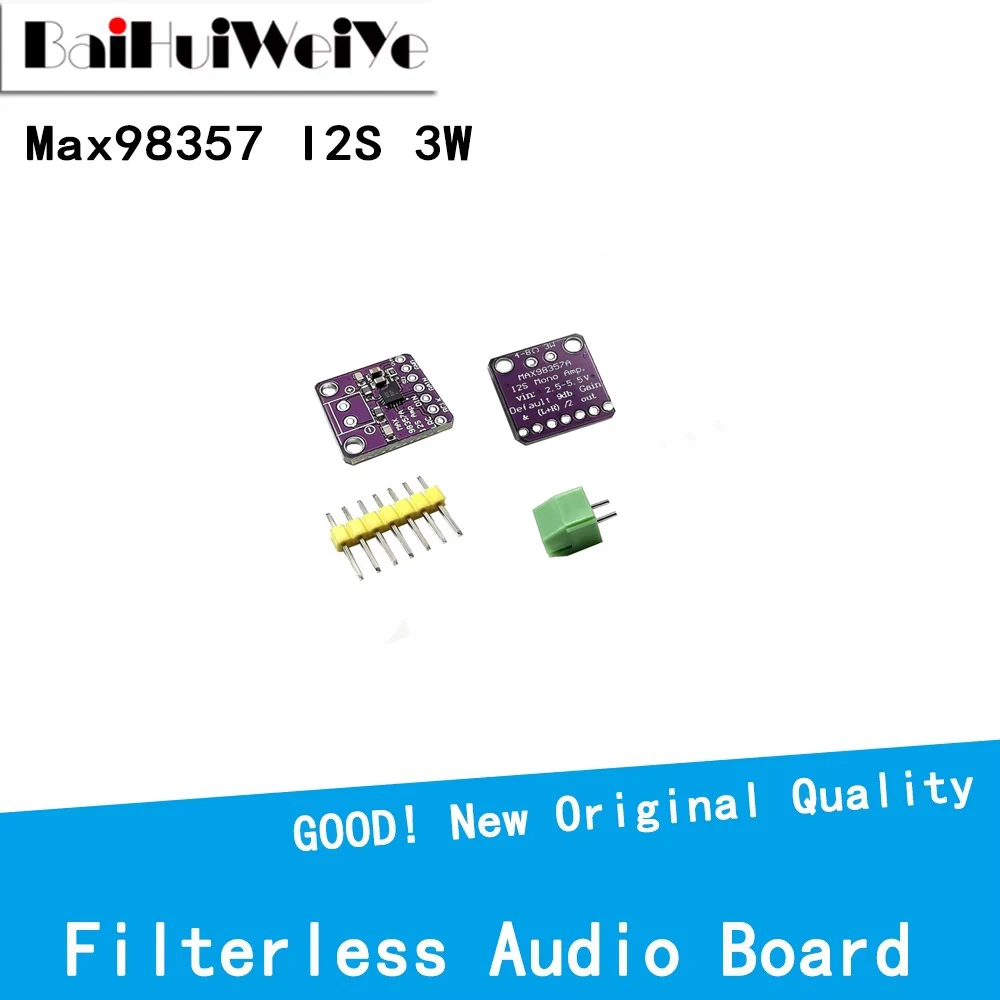 1Pcs I2S 3W Class D Amplifier Breakout Interface Dac Decoder Module Filterless Audio Board For Raspberry Pi Esp32 Max98357