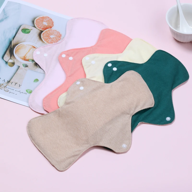 Reusable Cotton Menstrual Pads Washable Leakproof Postpartum Incontinence Pads Cotton Absorbent Sanitary Pads For Women Elderly