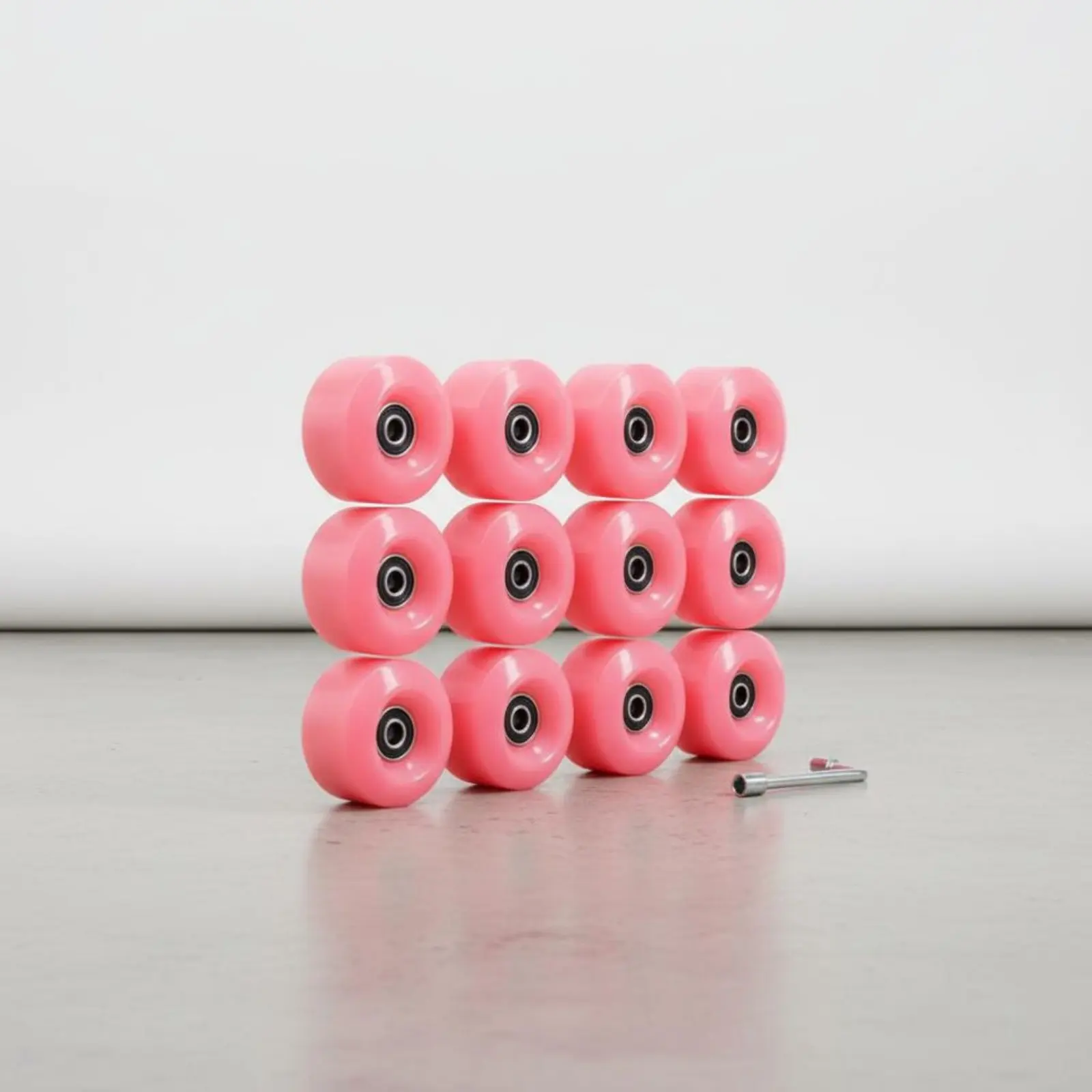 

Four-Wheel Glide Wheels Long-Lasting & Wear-Resistant PU Glide Wheels Skating Equipment Even Ride High Bounce 80%