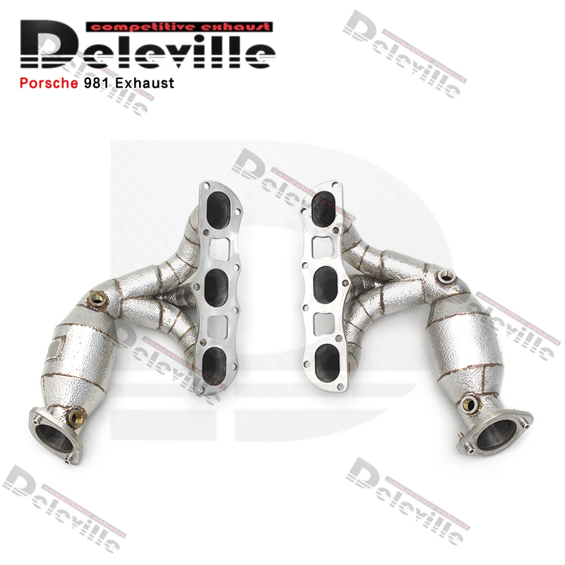 Uitlaat Turbo Spruitstuk Header voor PORSCHE CAYMAN 981 987 2013 - Escape RVS Uitlaat Pijp