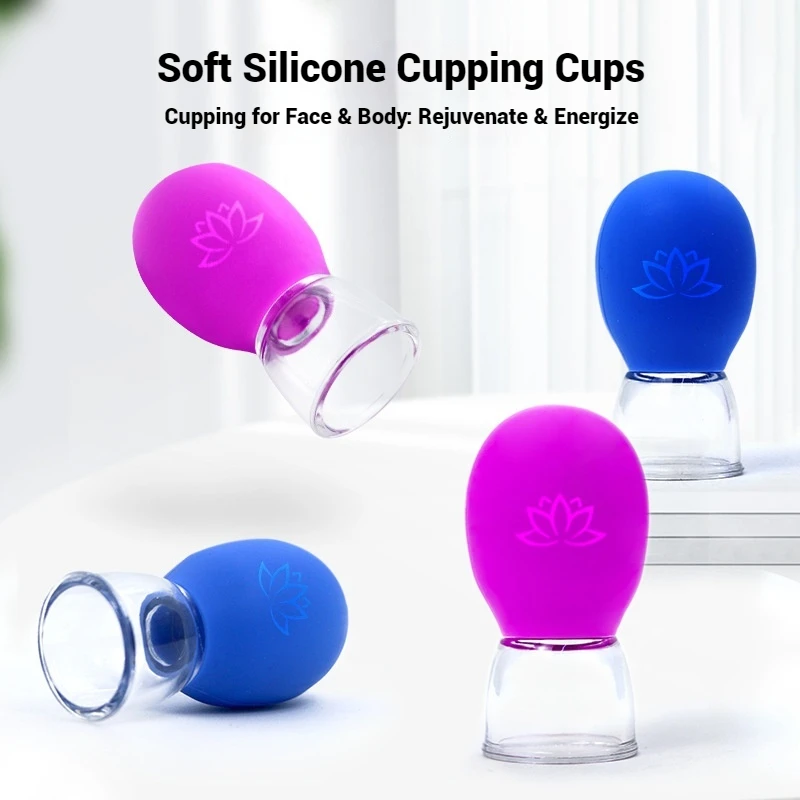 سيليكون كوب شفاط المكنسة الكهربائية مدلك الجسم كوب الوجه الجلد رفع الحجامة العلاج تدليك ل مكافحة السيلوليت الجسم التخسيس جرة