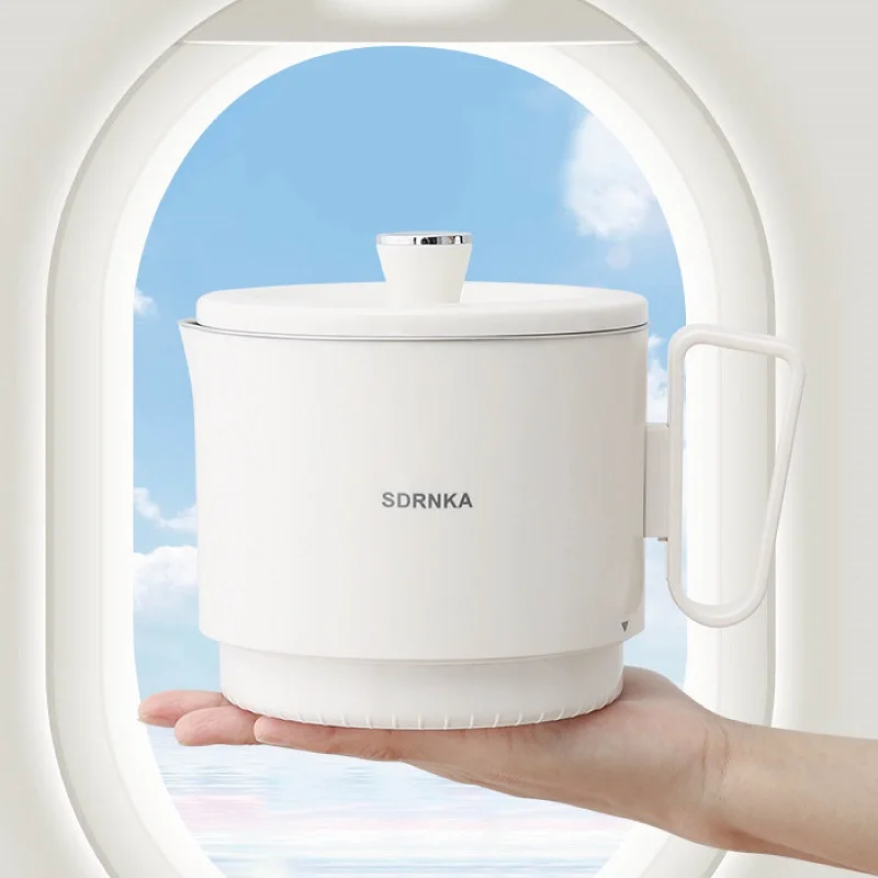 

500W Folding Electric Kettle 1L Travel Electric Hot Cup Multifunctional Electric Boil Cup 304 Stainless Steel Insulated Kettle