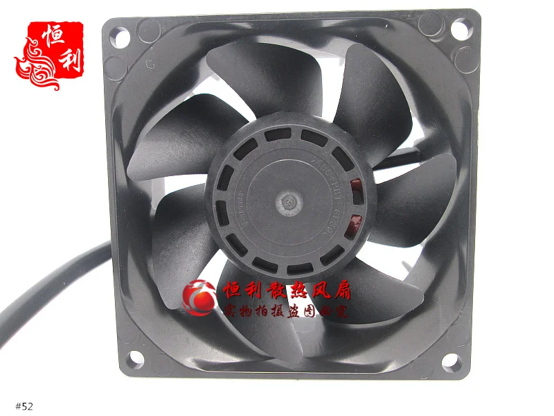 Sanyo Denki 9GL0827P1K04 DC 27V 0.80A 80x80x38mm 3-Wire Server Cooling Fan