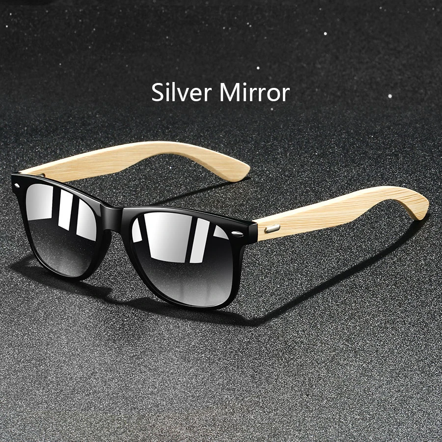 Mode Bamboe Hout Vintage Vierkante Zonnebril Houten Mannen Vrouwen Luxe Merk Designer Zonnebril Rijden Vissen UV400 Brillen