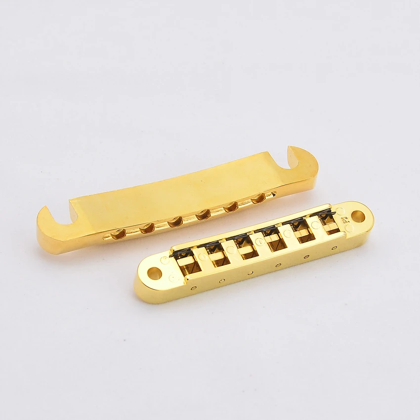 1 Set Black / Gold Tune-O-Matic Electric Guitar  Bridge And Tailpiece For LP SG 6 String Guitars Electric Guitars