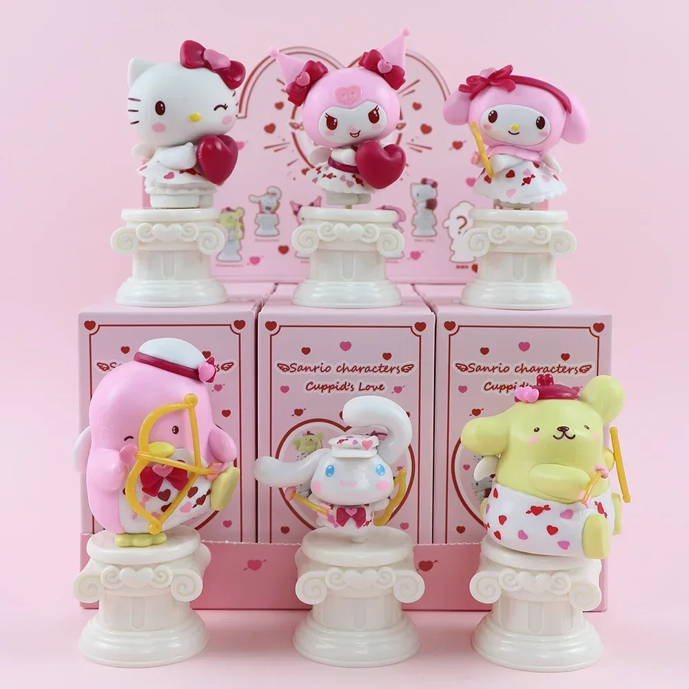 

Sanrio Blind Box Cupid Series Figures Cinnamoroll Kuromi Hello Kitty Anime Dolls Cute Action Figures Gift Girls Collectibles
