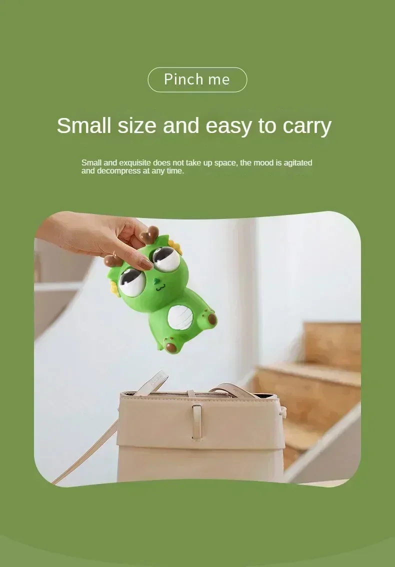 كبير العين التنين قرصة متعة بهيجة الإجهاد تخفيف لعبة الديناصور عيون مبهرة لعوب الإصدار اليد قرصة أداة صغيرة هدية صغيرة