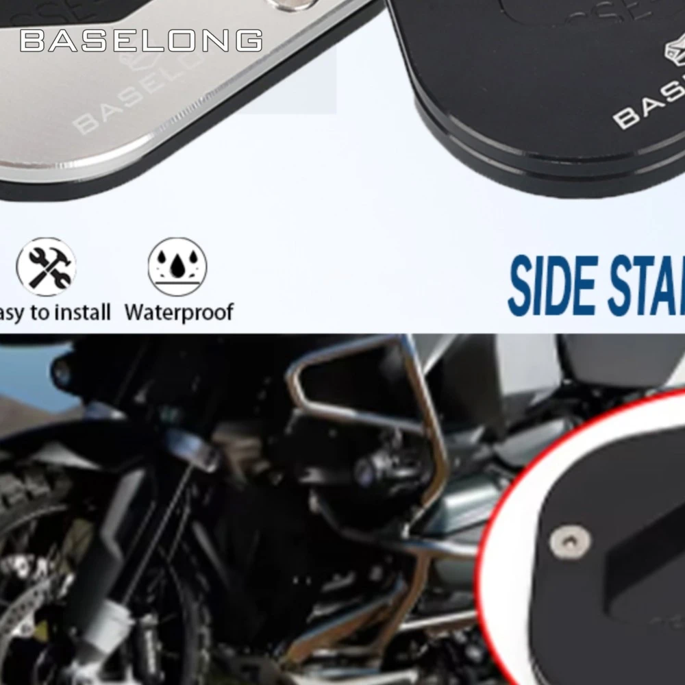 

For BMW GS1200 R1200GS Side Stand Enlarger Kickstand Extension Plate Pad R 1200 GS 2004 - 2010 2011 2012 Motorcycle Accessories