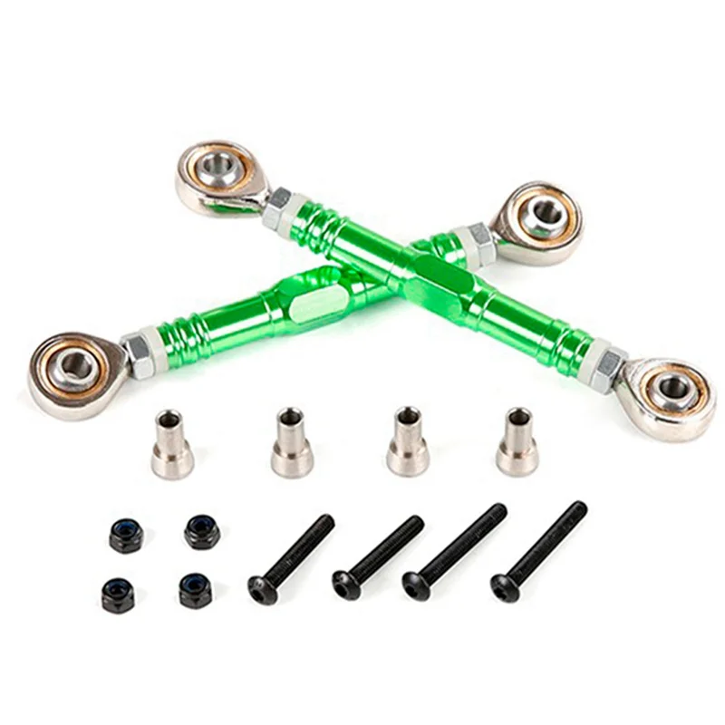 Conjunto de haste de tração de metal A45F-CNC para 1/5 HPI KM ROVAN BAJA 5B 5T 5SC SS Rc peças de carro acessórios verde