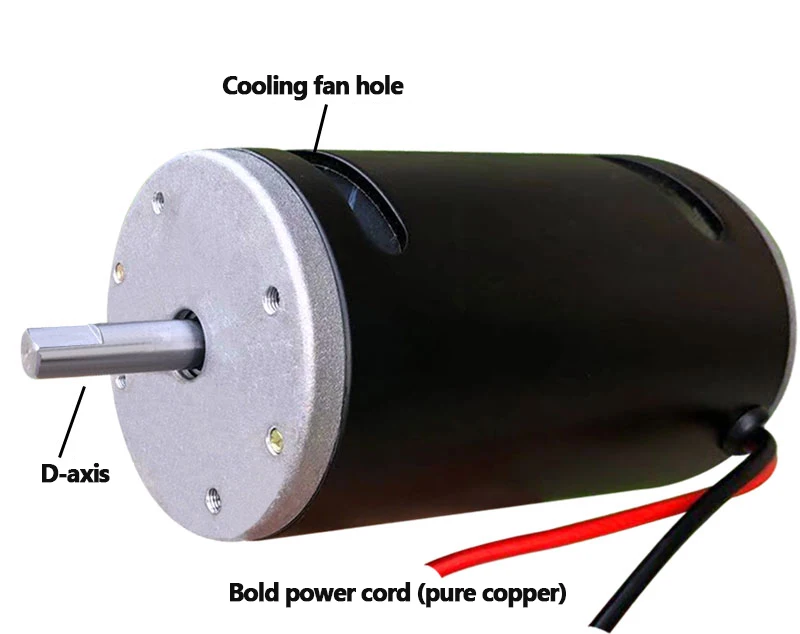 Imagem -03 - Motor de Ímã Permanente dc 12v 300w 3600rpm 24v 500w 7000rpm cw de Alta Potência Ccw Rolamento Duplo
