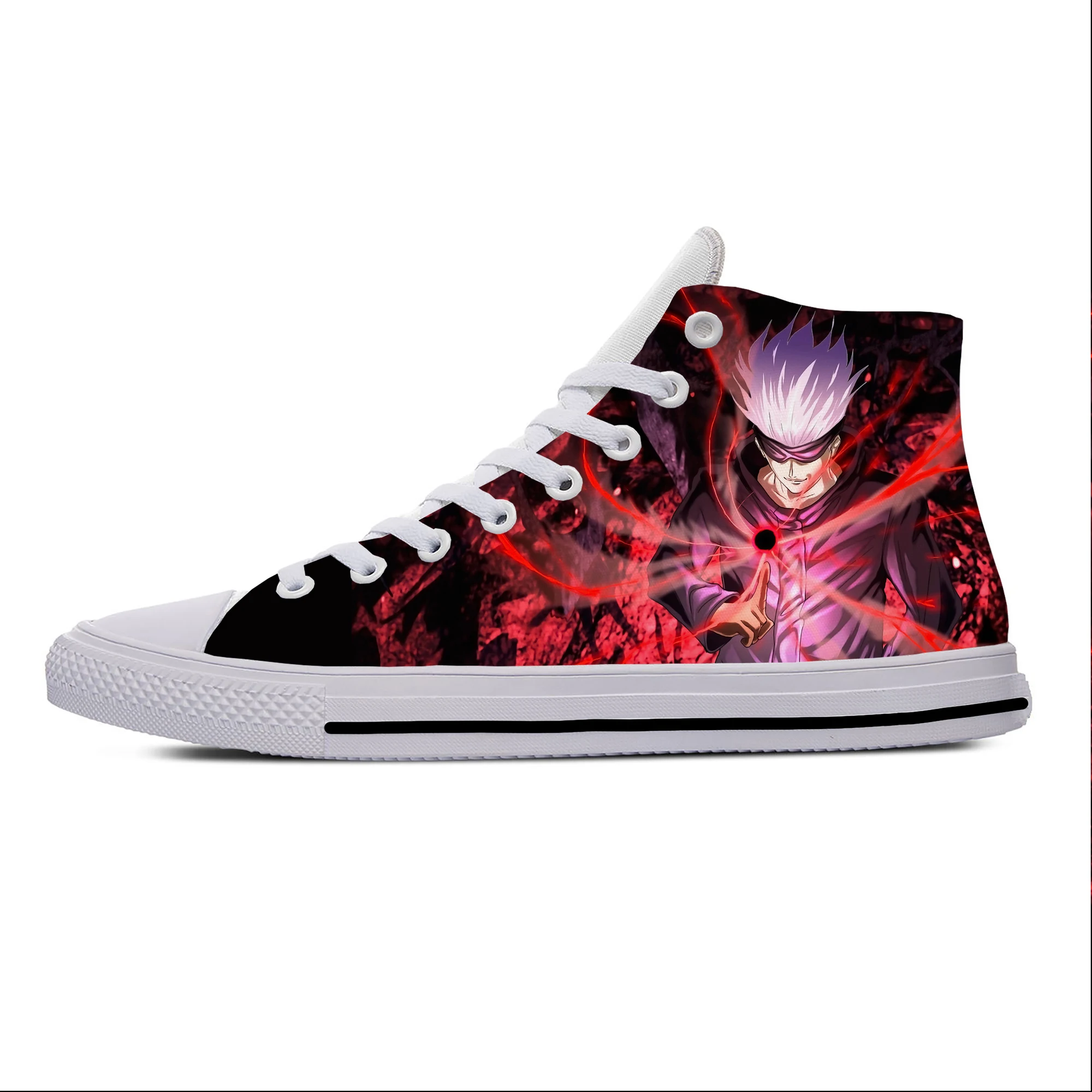 Summer Hot Anime Jujutsu Kaisen Gojo Satoru Fashion Casual Shoes High Top Men Women Latest Sneakers Classic Latest Board Shoes