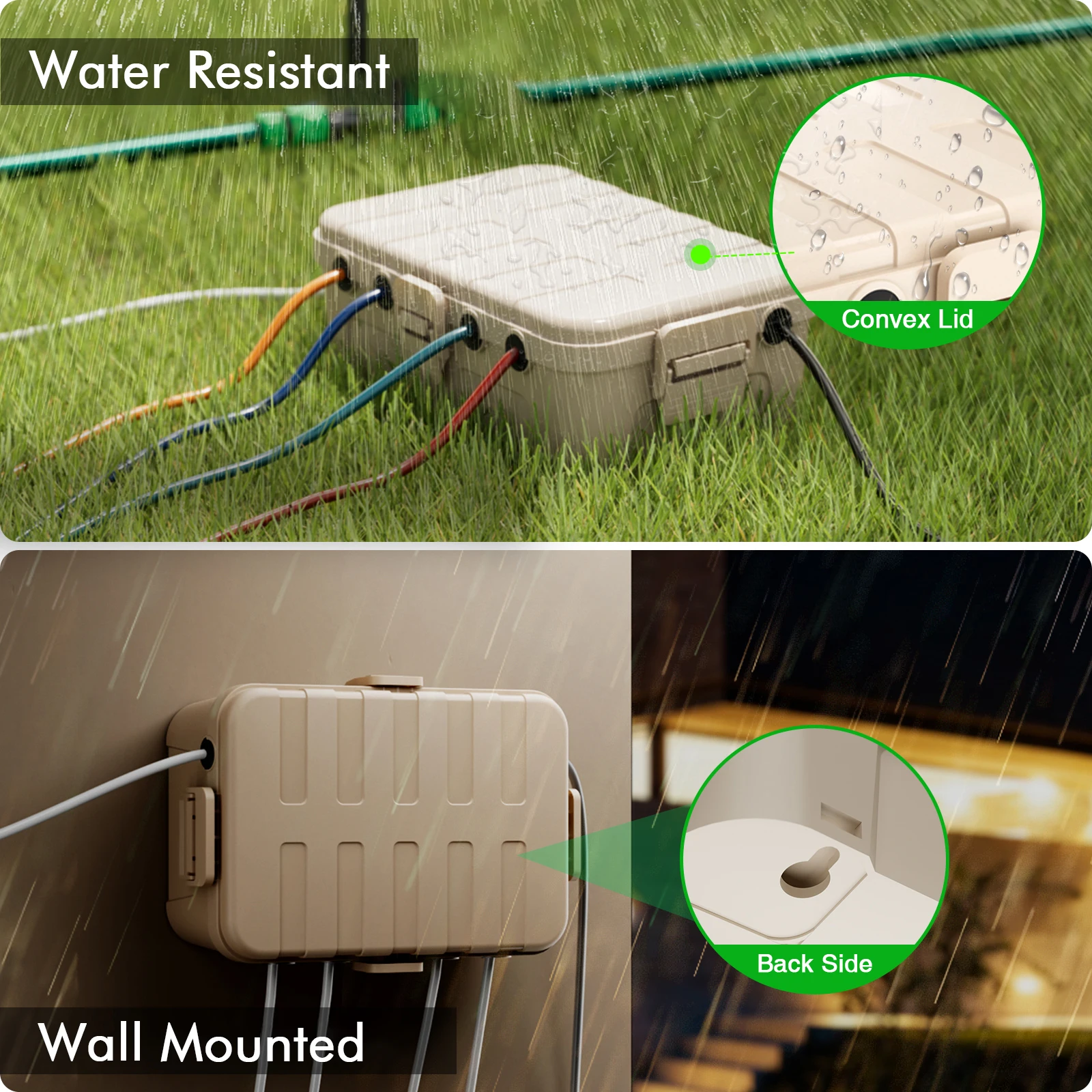 Extragroße Outdoor-Elektrobox, – Outdoor Power Point Cover Bewertung und Preis