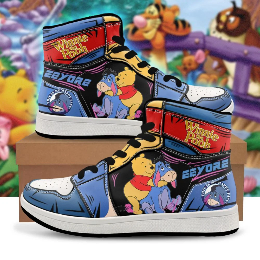 

Обувь Винни Пух, кроссовки с 3D принтом, баскетбольная спортивная обувь с героями мультфильмов, повседневная мужская обувь «Кошмар перед Рождеством»