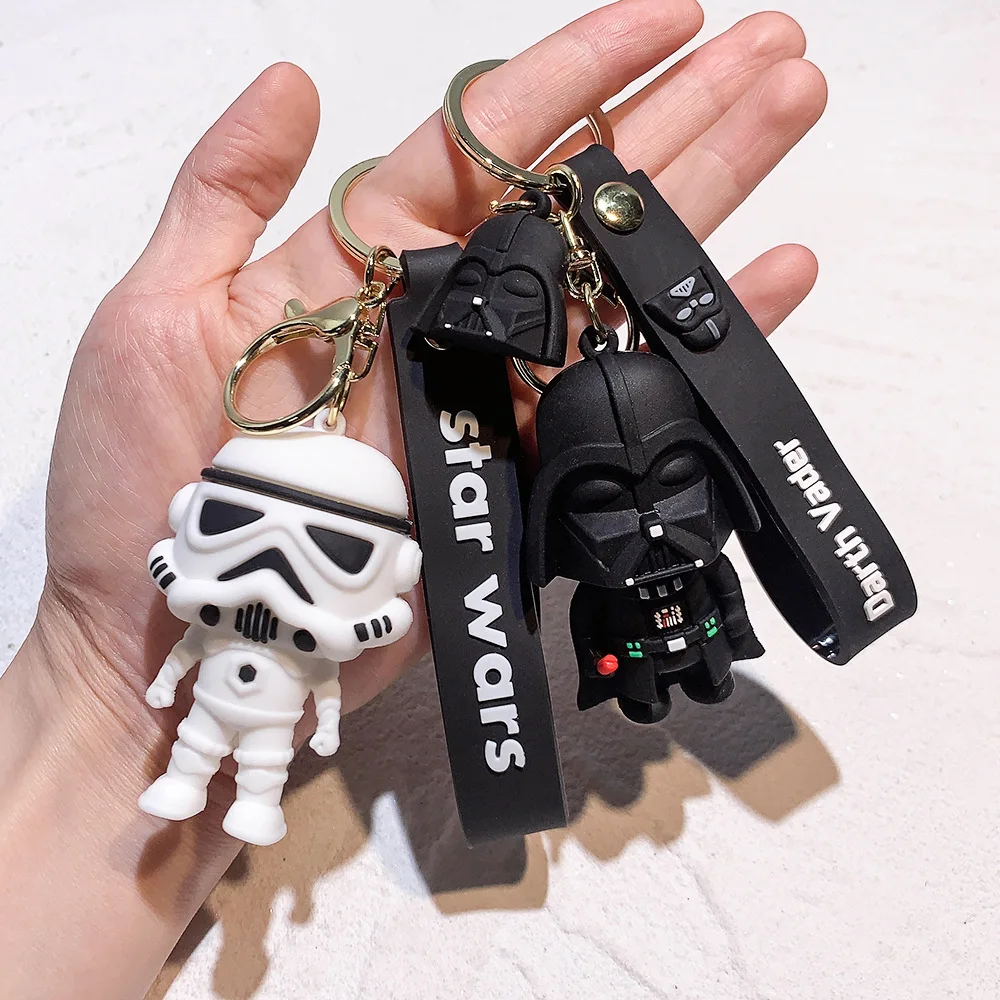 Car Keyring Cartoon Darth Vader Keychain Creative Car Keychain Motorcycle Keychain Decorative Accessory Accessories view 3