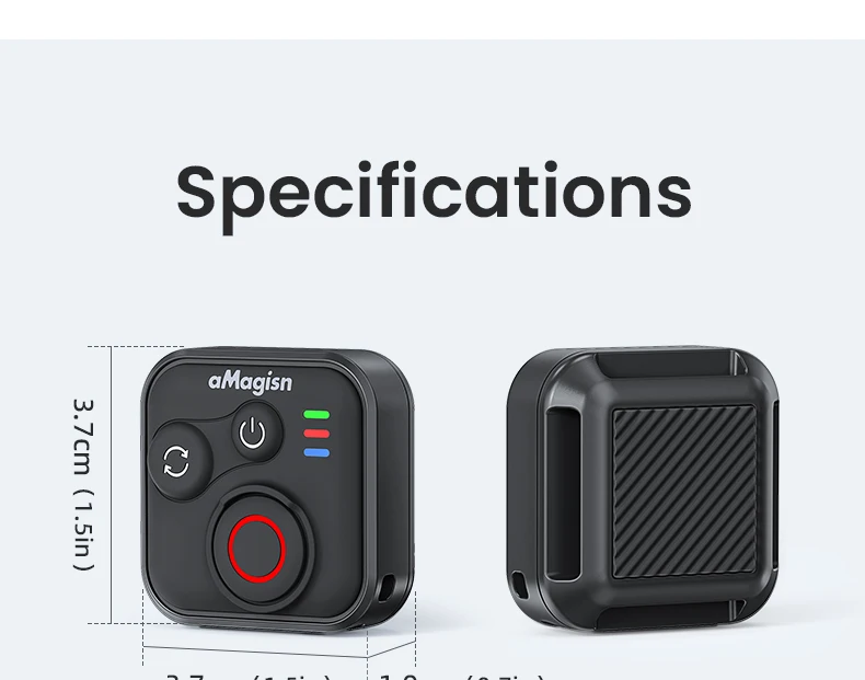 Für DJI Osmo Action 360/Action 6 5 4 Drahtlose Fernbedienung 50 m Entfernung Controller Sport Kamera Zubehör mit Handschlaufe – Detail 30