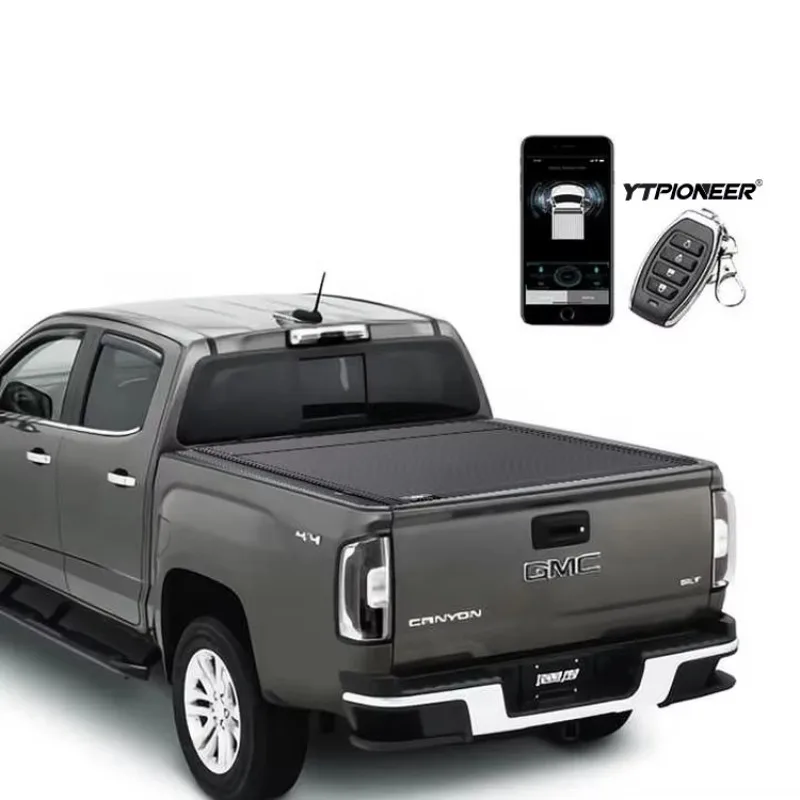 

YTPIONEER Aluminum Electric Tonneau Cover for Canyon 2004-2020 Hard Retractable Pickup Truck Bed Cover Roll Waterproof