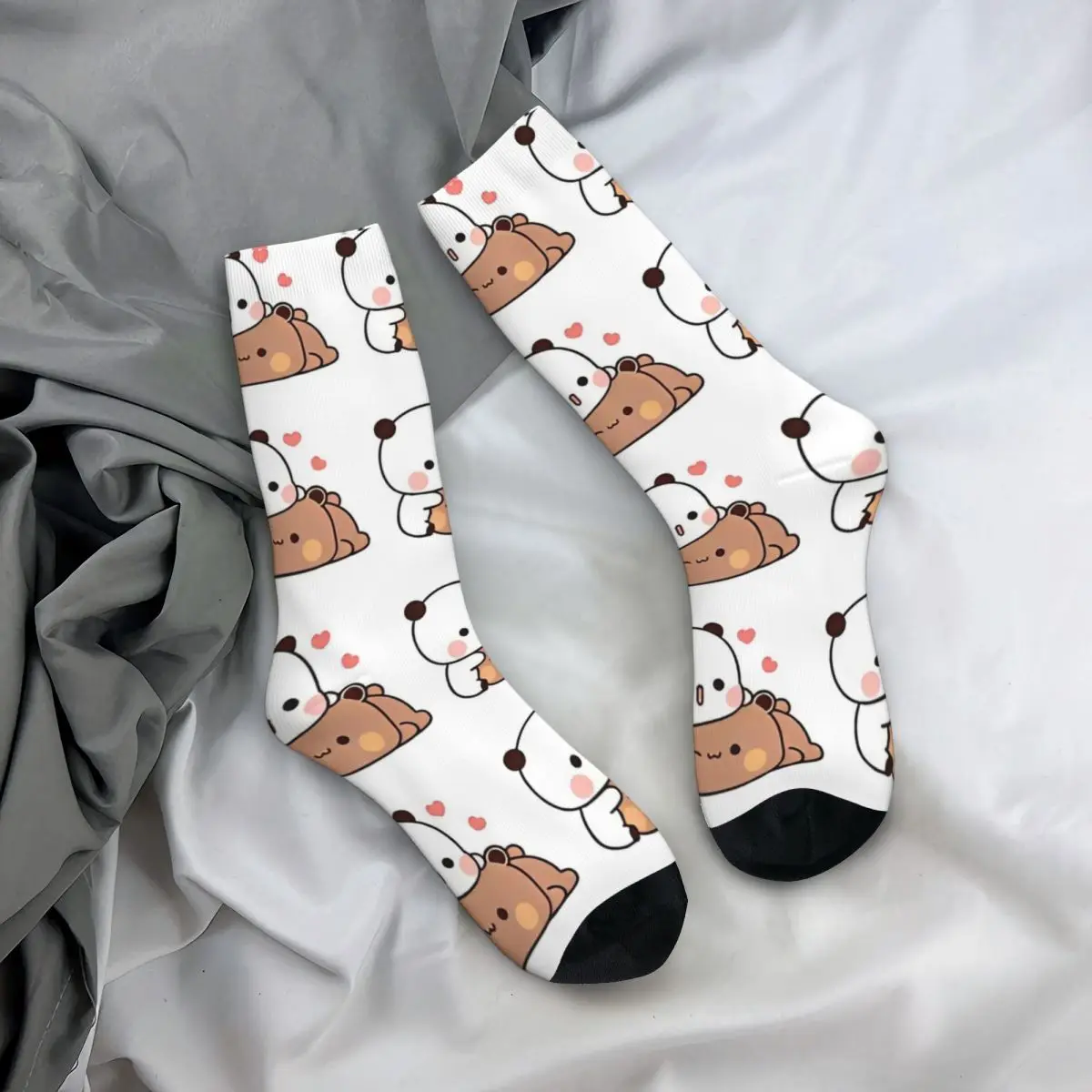 Bubu Dubu Cuddling Socks Winter Stockings Funny Men Comfortable Socks Custom Running Sports Non Slip Socks