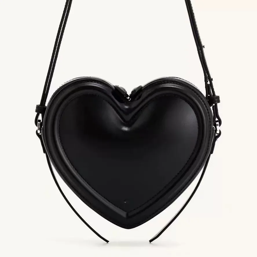 

2025 новая популярная женская сумка через плечо в форме сердца, милая и модная мини-сумка через плечо, модная маленькая сумочка, костюм