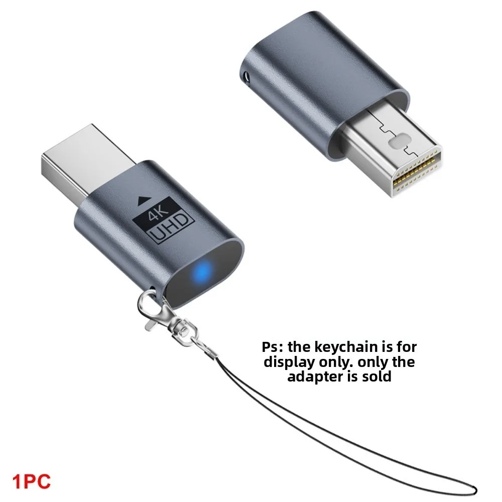 4K UHD DP Dummy Plug Plug and Play 1080P 60HZ Virtual Display Emulator Indicator Light Fake Load MINI DP Ghost Adapter