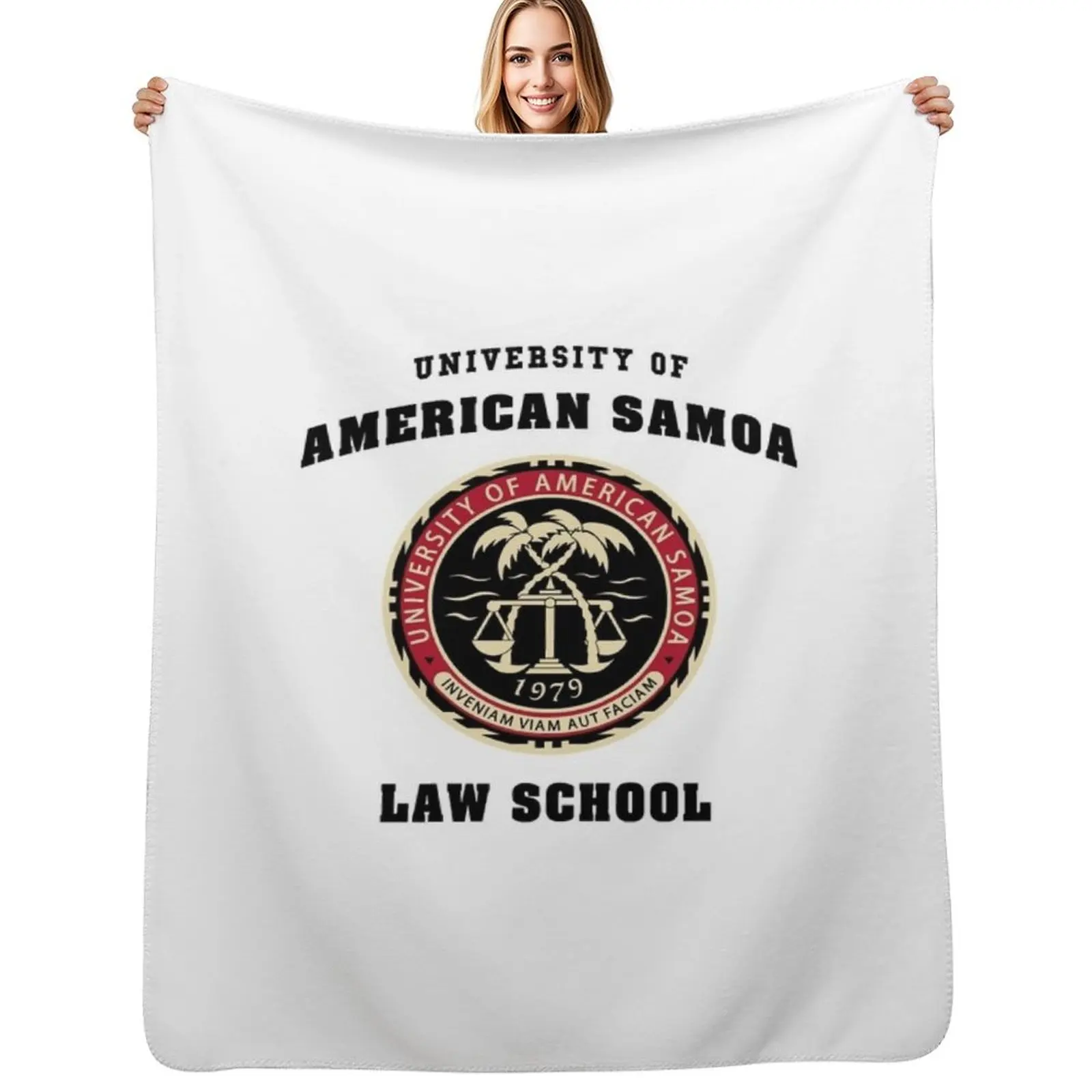 

University of American Samoa Law School Throw Blanket Year Round Soft Comfortable Blanket for Home